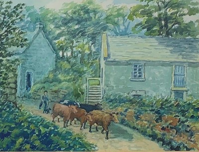 Lot 57 - Cornish School, 20th Century Stockman Droving...