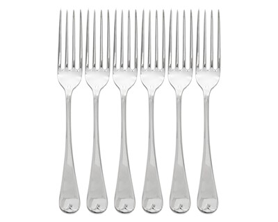 Lot 29 - A set of six Victorian silver OE pattern table forks by James Dixon & Sons Ltd.