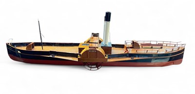 Lot 33 - A Scratch built model paddle steamer 'Waterlilly'.