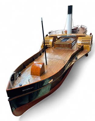 Lot 33 - A Scratch built model paddle steamer 'Waterlilly'.