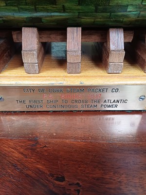 Lot 16 - A scratch built museum standard model of paddle steamer 'Sirius'.