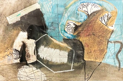 Lot 124 - Mixed media abstract