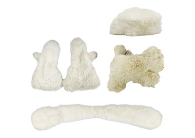 Lot 264 - A white rabbit fur hat by Edward Mann.