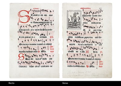 Lot 13 - (Early Printed Leaf) Antiphonal