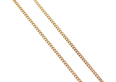 Lot 27 - A 9k curb link chain.