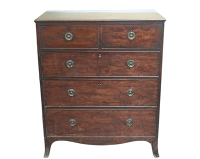 Lot 501 - A Regency mahogany chest.