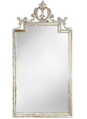 Lot 324 - A carved giltwood wall mirror.
