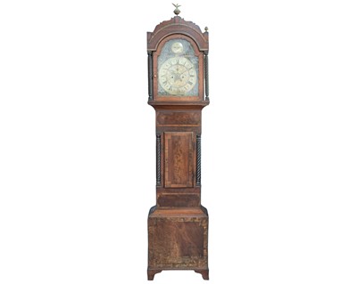 Lot 374 - A George III mahogany eight day longcase clock by Vibert, Penzance