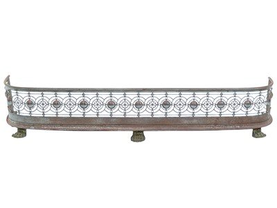 Lot 480 - A polished steel fender.