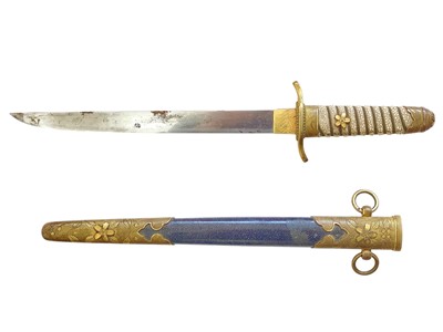 Lot 566 - A Japanese naval officer's dirk.