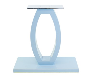 Lot 412 - Superyacht furnishings, a contemporary high gloss blue stand.