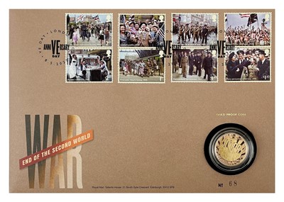 Lot 19 - A 2020 VE Day £2 gold proof coin First Day Cover.