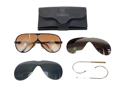Lot 266 - A pair of 1980s Maserati sunglasses.
