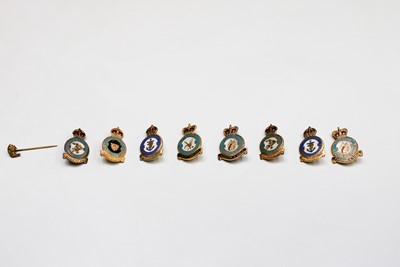 Lot 202 - Enamel RAF squadron pin badges: A collection...