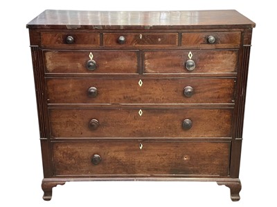 Lot 495 - An early Victorian mahogany chest.