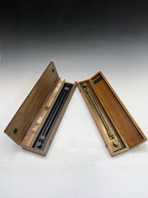 Lot 85 - A brass rolling rule, stamped 'U.M.W. Makers...
