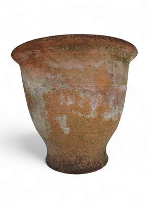 Lot 347 - A terracotta large garden planter.