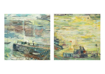 Lot 283 - Two oil paintings of coastal studies