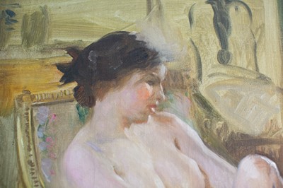 Lot 130 - Dame Laura KNIGHT RA, 1877-1970 Study of Ella...