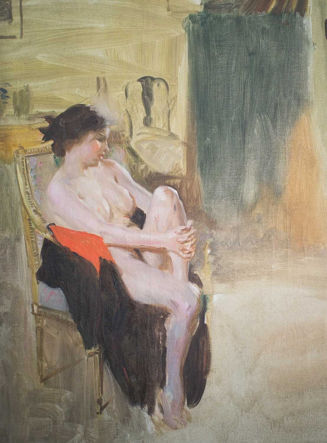 Lot 130 - Dame Laura KNIGHT RA, 1877-1970 Study of Ella...