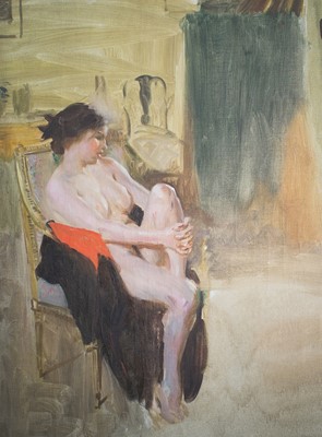 Lot 130 - Dame Laura KNIGHT RA, 1877-1970 Study of Ella...