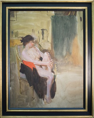 Lot 130 - Dame Laura KNIGHT RA, 1877-1970 Study of Ella...