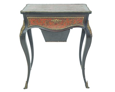Lot 450 - A 19th century French Boulle work/dressing table.