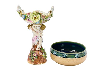 Lot 351 - A John Bevington Porcelain table centre piece.