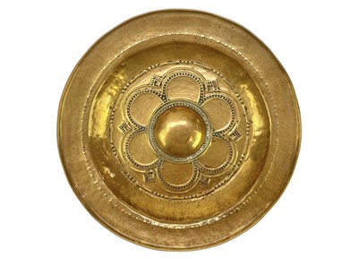 Lot 154 - Philip Frederick Alexander, An Arts and Crafts brass plaque.