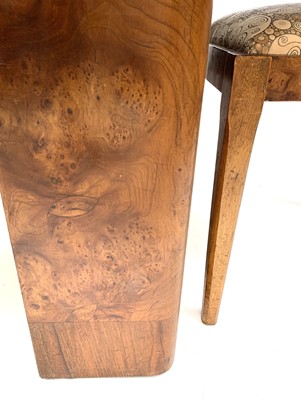 Lot 3032 - A good Art Deco burr walnut dining table and...