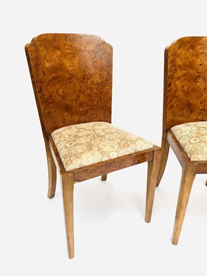 Lot 3032 - A good Art Deco burr walnut dining table and...