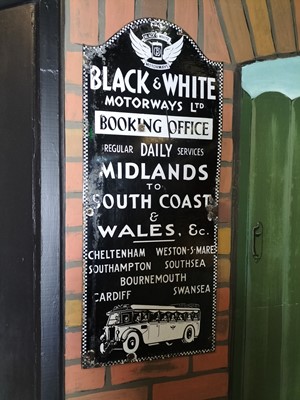 Lot 73 - An enamel advertising sign.