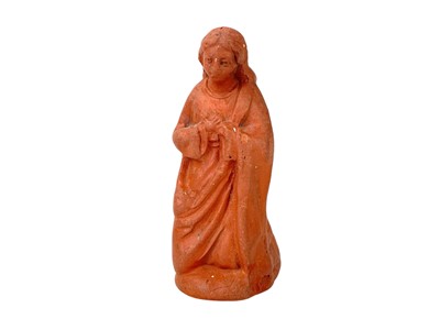 Lot 71 - A teracotta figure of the Virgin Mary.