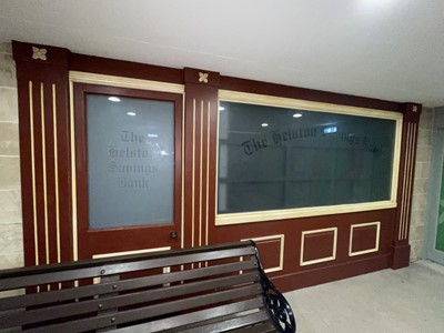 Lot 1368 - Helston Savings Bank Complete Shopfront.