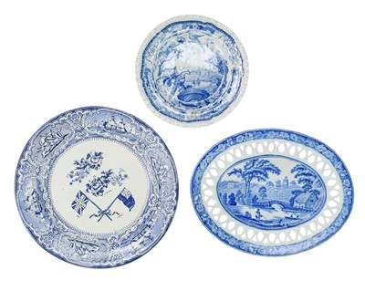 Lot 248 - A late 19th century RN mess plate.