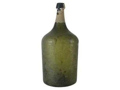 Lot 213 - A large green glass wreck bottle.