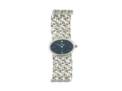 Lot 1035 - OMEGA - A De Ville Jeux d'Argent manual wind bracelet wristwatch.