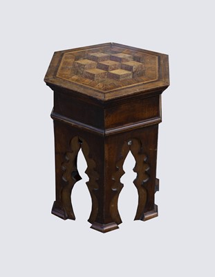 Lot 432 - An Islamic hexagonal occasional table, circa...