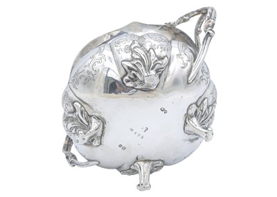 Lot 16 - A Victorian silver three-piece tea set by Charles Reily & George Storer.