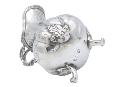 Lot 16 - A Victorian silver three-piece tea set by Charles Reily & George Storer.