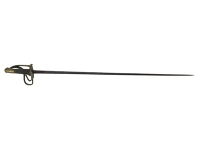 Lot 591 - A French cuirassier cavalry sword.