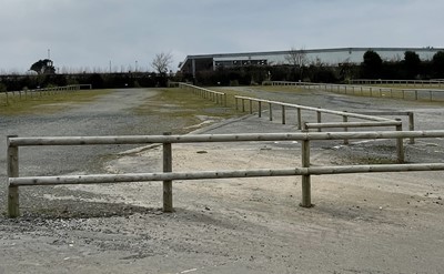 Lot 1553 - Half Round Treated Timber Fencing in Car Park