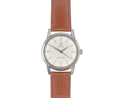 Lot 1105 - OMEGA - A Seamaster steel-cased gentleman's automatic wristwatch.