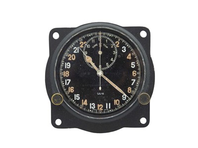 Lot 1147 - A S. Smith & Sons MK III B WWII RAF aircraft cockpit clock.