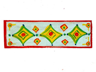 Lot 51 - Six hand-painted fairground or funfair-type rectangular panels.