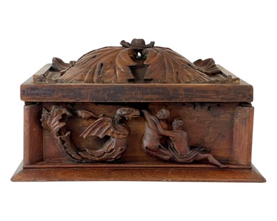 Lot 94 - An Eastern hardwood box.