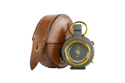 Lot 575 - A marching compass by J H Steward, London.