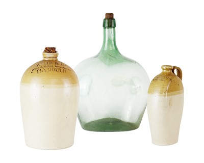 Lot 225 - Two stoneware flagons.