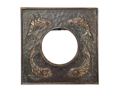 Lot 4 - A J & F Pool Hayle copper photograph frame.
