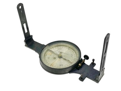 Lot 502A - A lacquered brass miner's dial by T B Winters, Newcastle on Tyne.
